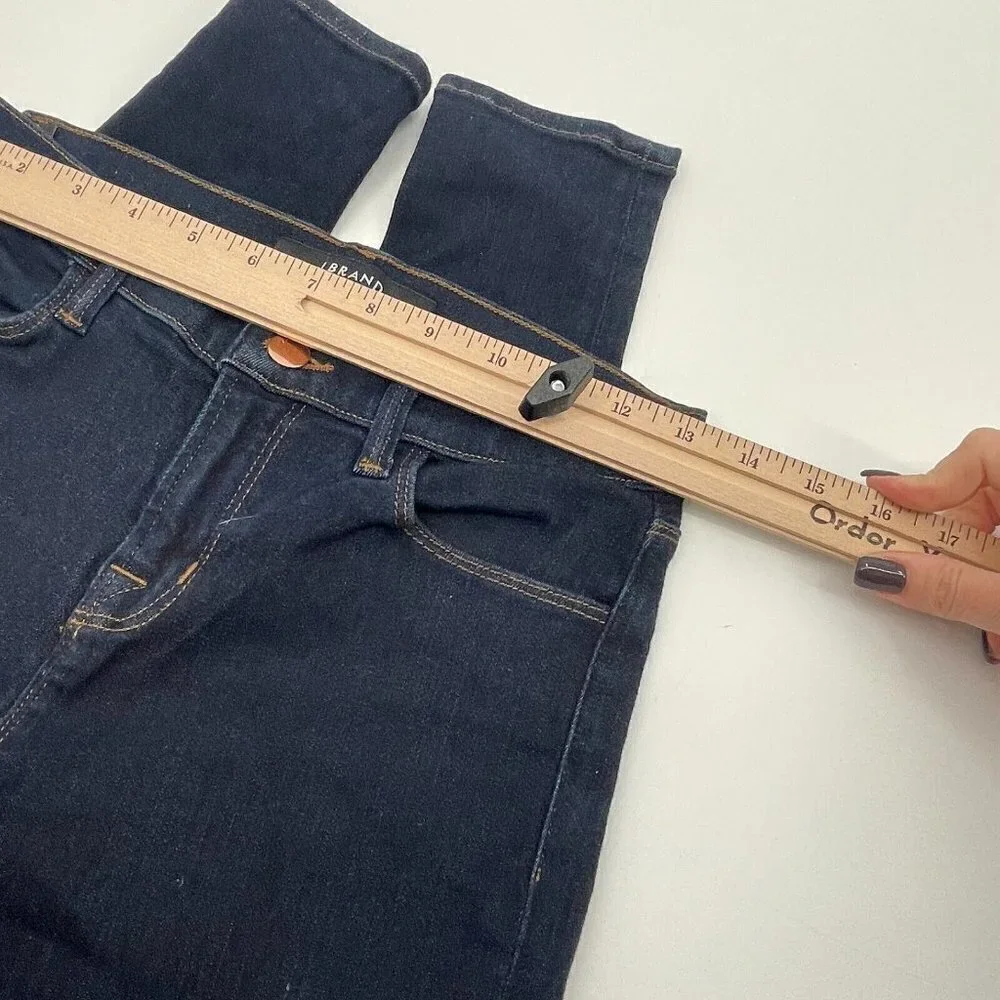 J Brand Womens Jeans 26 High Rise Skinny Denim Dark Blue Casual Stretchy Comfort